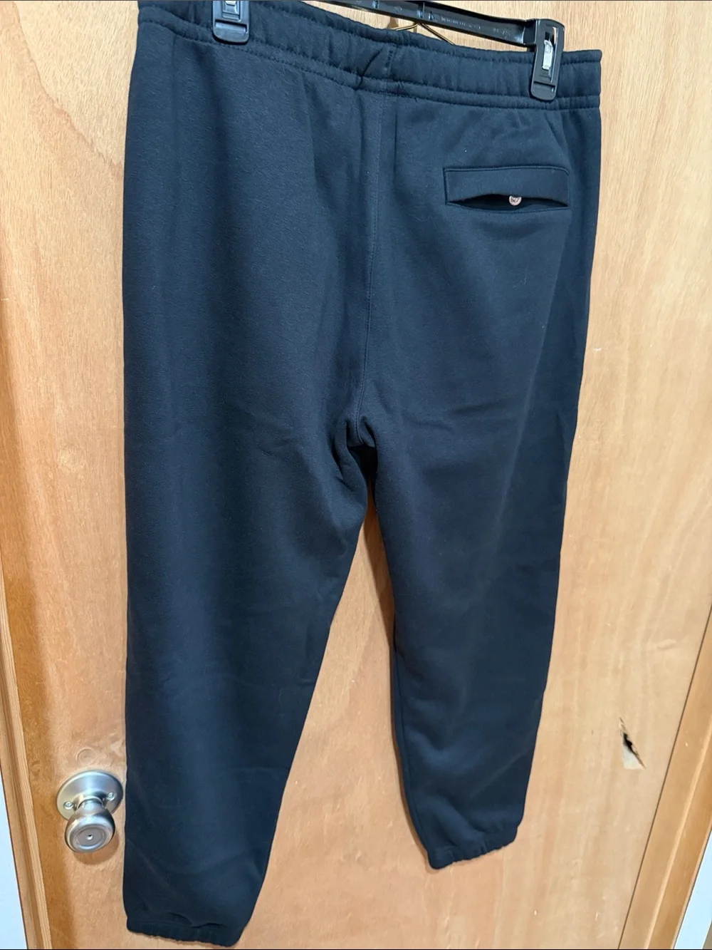 Nike Black Joggers with White Swoosh